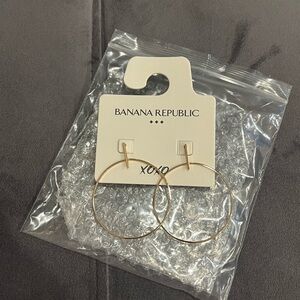 Banana Republic Gold Hoop Earrings